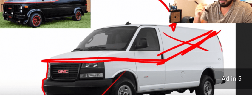Iconic A-Team van gets a modern update by the Sketch Monkey